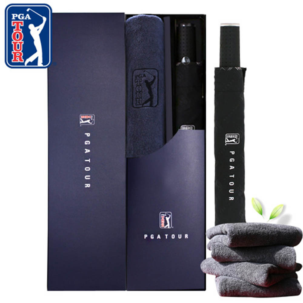[판촉&사은품]PGA 2단자동엠보선염바이어스+190g 호텔타올세트 x 10ea