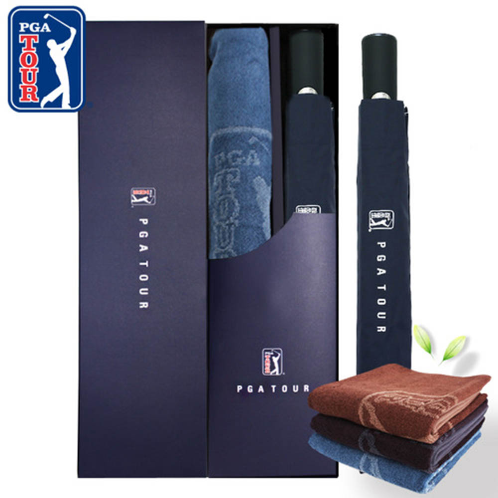 [판촉&사은품]PGA 2단자동무지+170g죽사타올세트 x 10ea