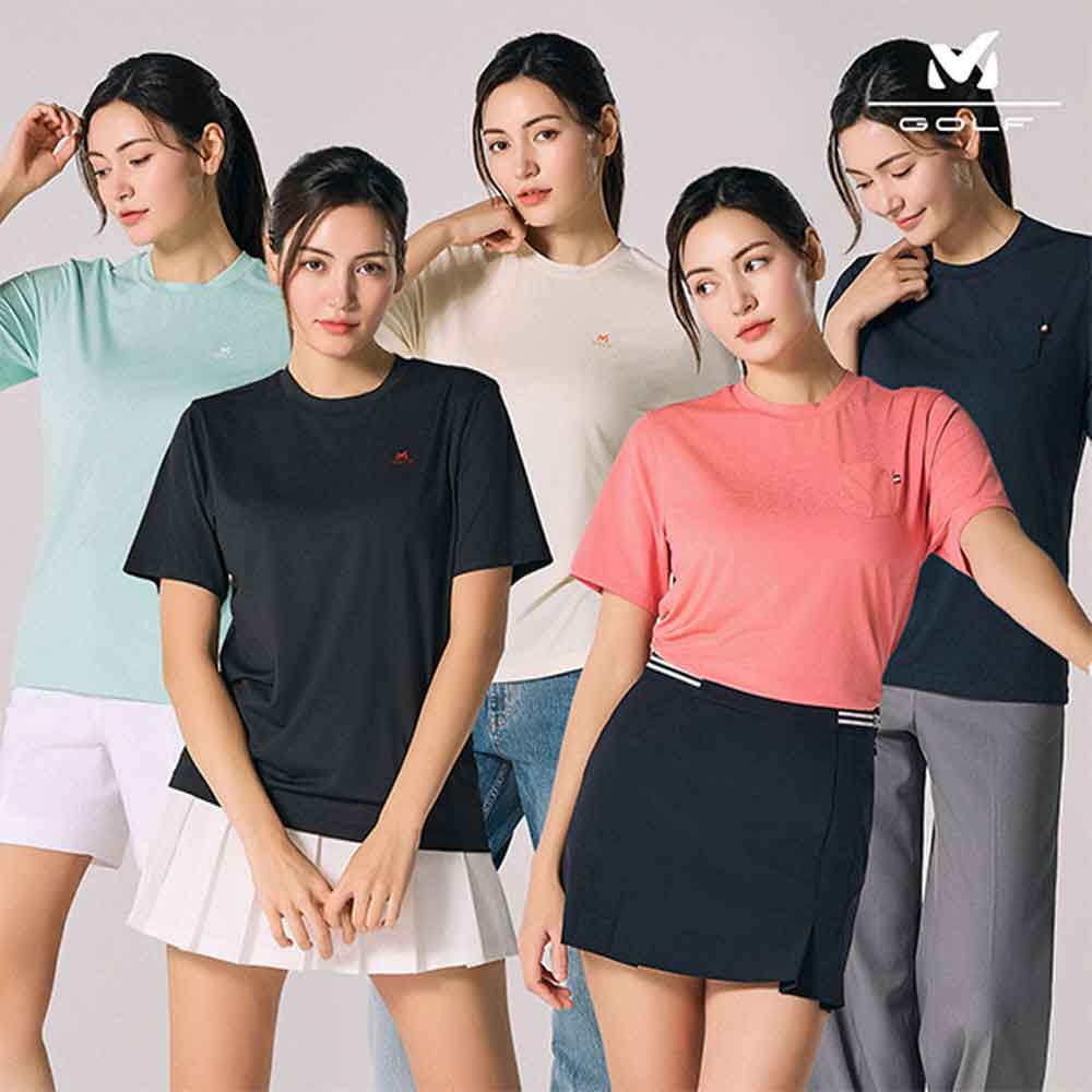 [밀레골프] 25SS 여름 라운드 반팔 티셔츠 여성 5컬러 택1