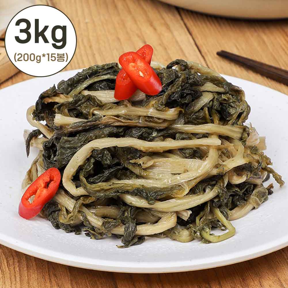 [청년농가] 국산 고랭지 양구 펀치볼시래기 3kg (200g x15봉)