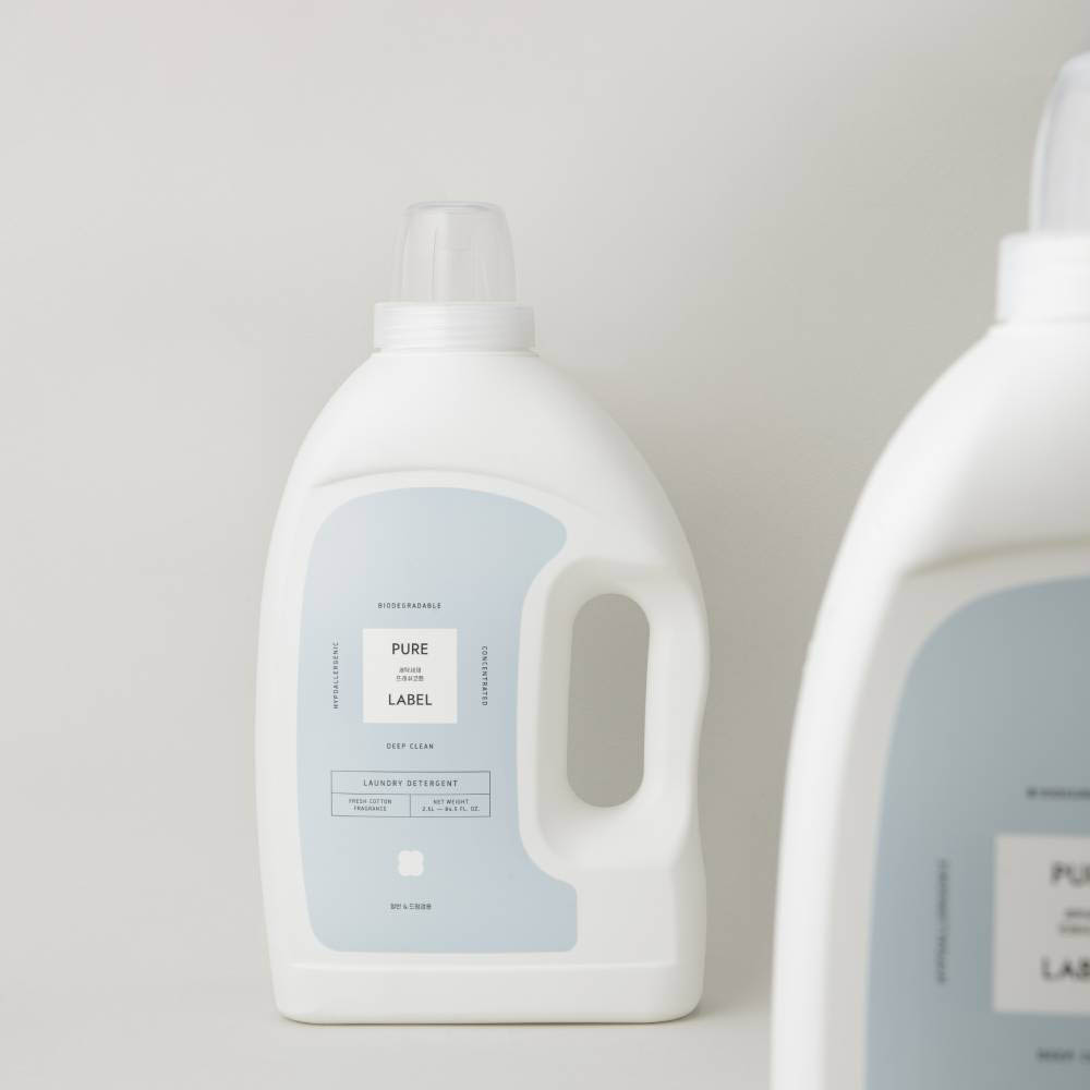 퓨어라벨 세탁세제 프레쉬코튼 2.5L 본품 6개 세트