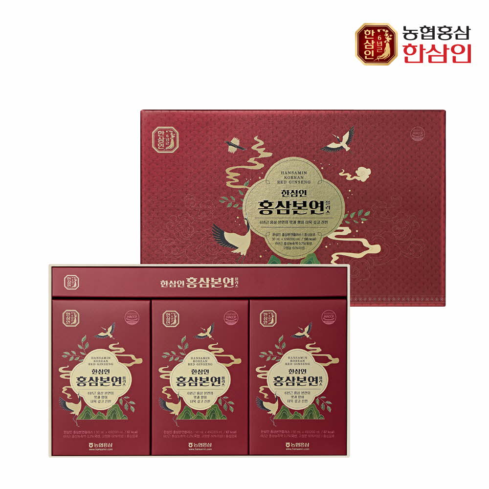 한삼인 홍삼본연플러스(12) 50ml × 12포