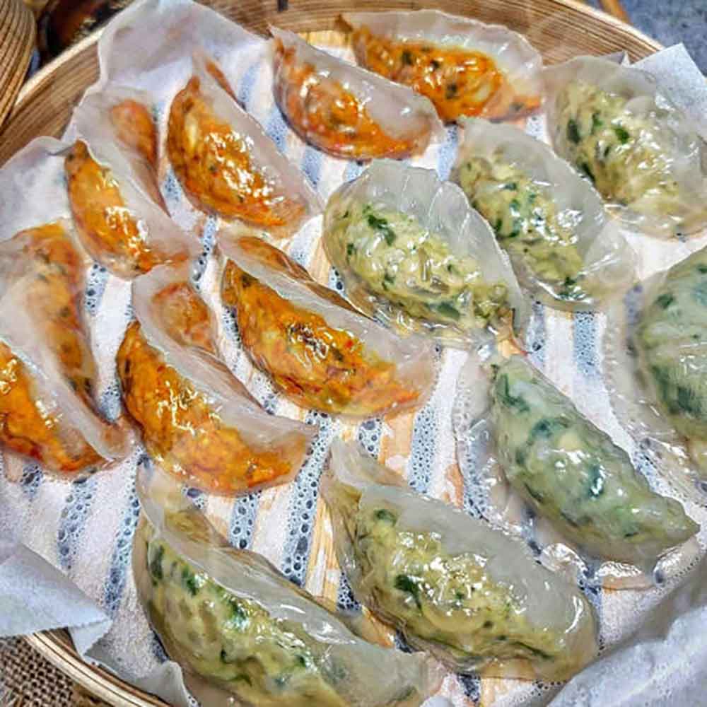 와따~~맛있다! 금상첨화 감자피 쫀득한 투명 김치만두(20~24개) 1팩