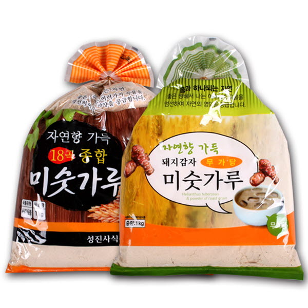 자연향가득 돼지감자 미숫가루 1kg+18곡 종합미숫가루 1kg