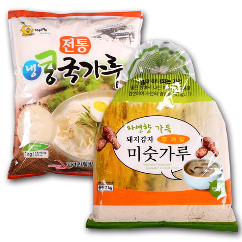 자연향가득 돼지감자 미숫가루 1kg+냉콩국가루 1kg