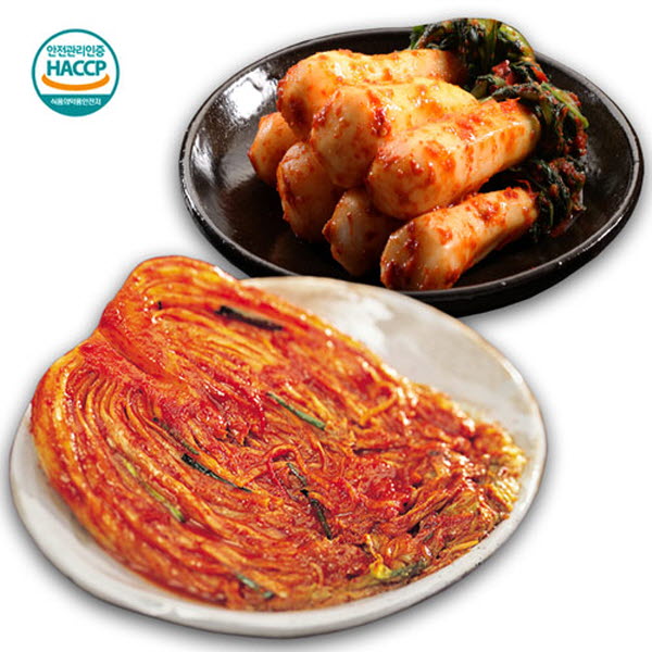 월드푸드챔피언 대상 러블리 전라김치 포기김치2kg+총각김치2kg