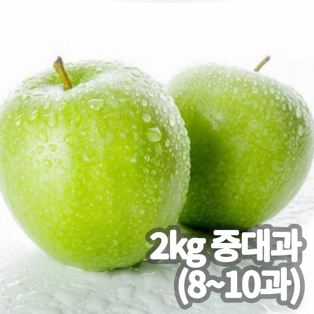 새콤 시큼 아오리/썸머킹 사과 2kg (중대과 8~10과 개당 200~240g)