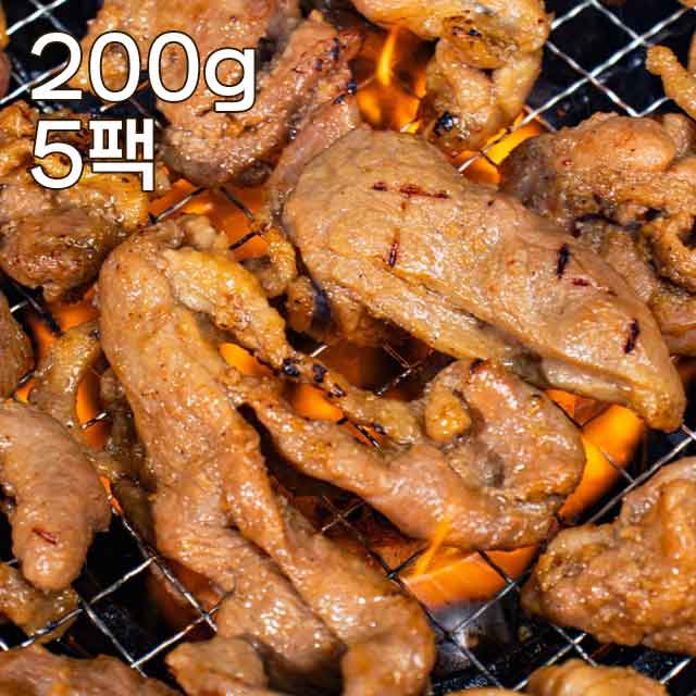 양념 오리주물럭 200g 1+1+1+1+1팩