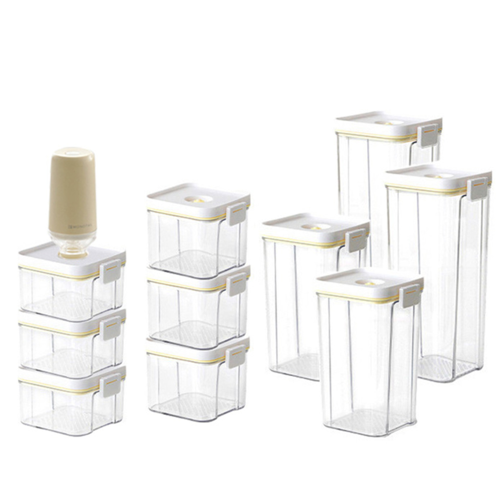 [모노테일] 밀프랩 진공 밀폐용기 11종세트 (진공 포장기 1p + 420ml 3개 + 600ml 3개+ 1,240ml 2개+ 1,770ml 2개)