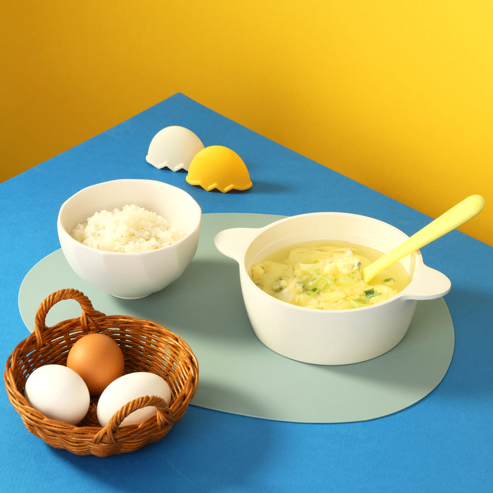 [네오플램] 에그밤 IH 폭탄 계란찜 에디션 세트(실리콘 그립, 스푼 포함)