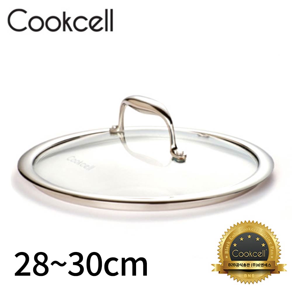 [Cookcell] 쿡셀 하이브리드 유리 뚜껑(T) / 28cm~30cm / 사이즈 택 1