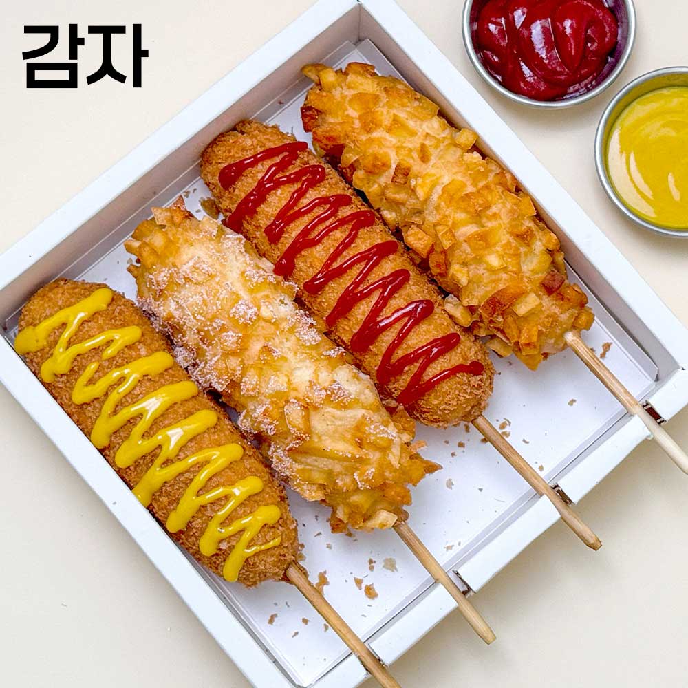 40년전통 리만월 수제 감자핫도그(130gx3개) 1팩