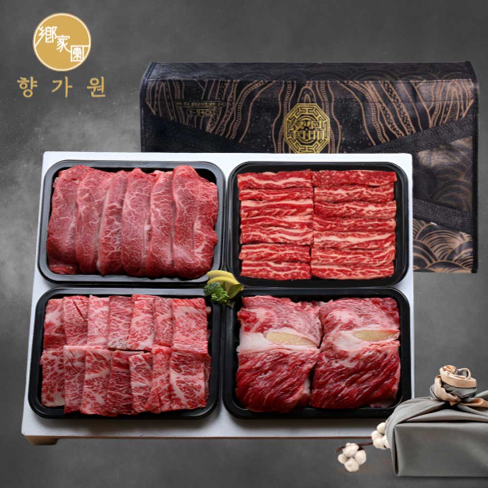 [향가원한우] 1등급 구이선물세트 15호 1.6kg(400g*4ea)