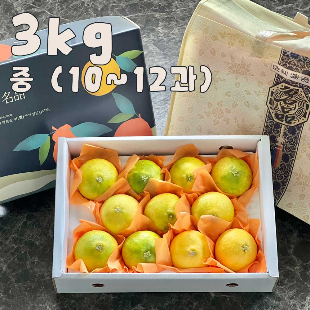제주 프리미엄 황금향 선물세트 3kg 중 (10-12과)