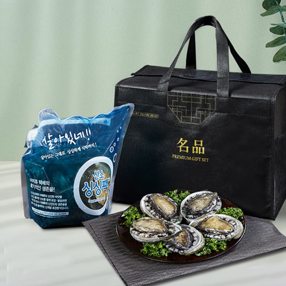 [미식관] 완도 산소포장 활전복 6호세트(1.0kg/14-15미)