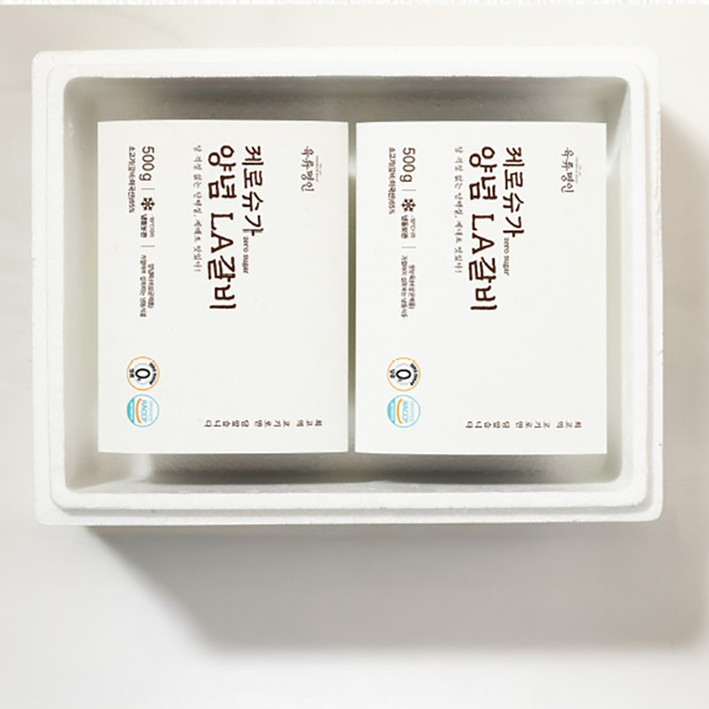 직구삼 제로슈가 양념 LA꽃갈비 1kg 6.7.8