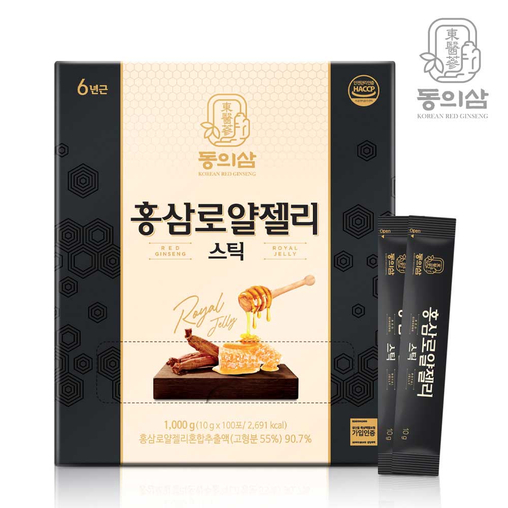 동의삼 홍삼로얄젤리스틱 10g x 100포 (쇼핑백)