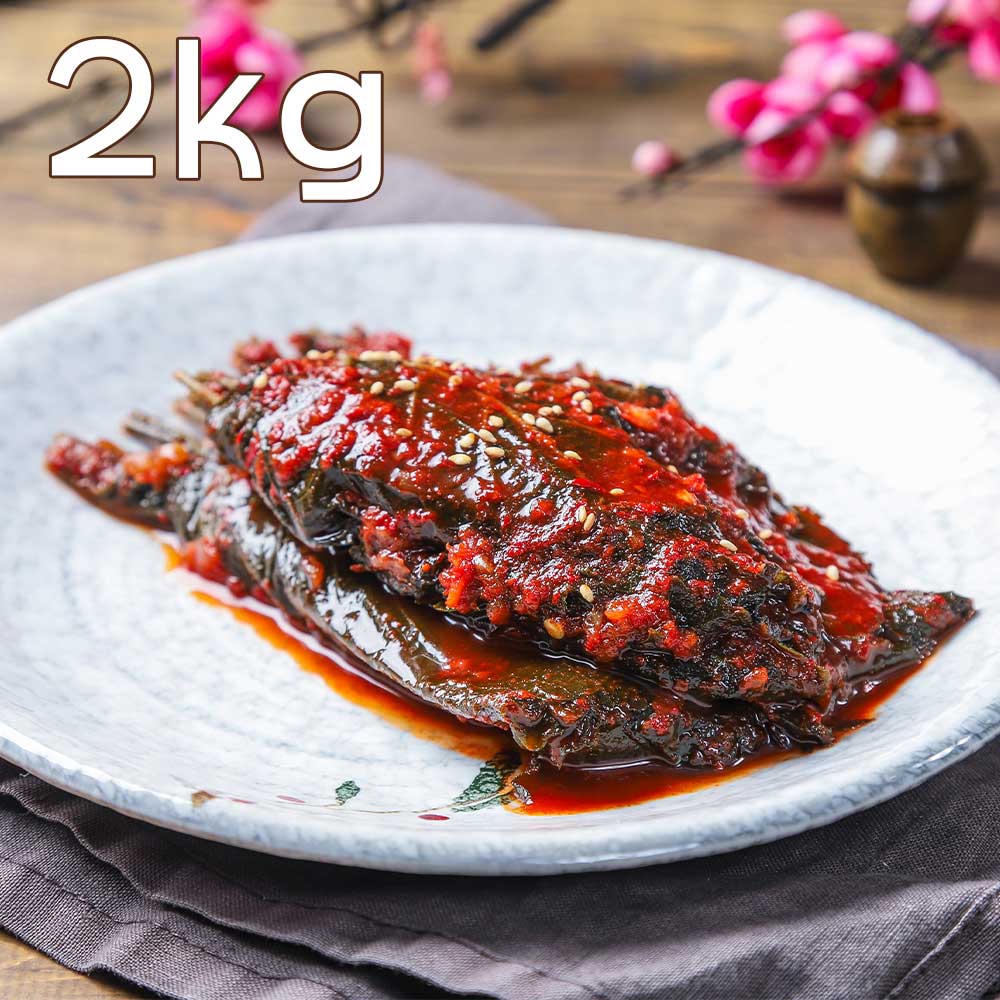 [집밥먹자] 국내산 재료로 만든 깻잎김치 2Kg