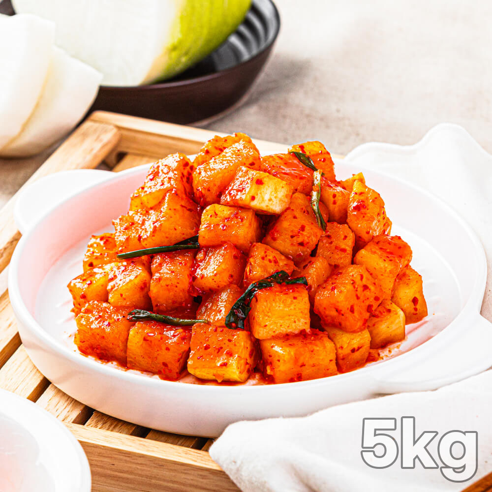 100% 국내산 재료 신선한 깍뚜기 HACCP 인증 배송 5kg