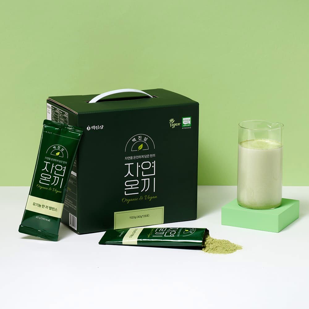 백진삼 자연온끼 유기농 동결건조 생식 40g 56포