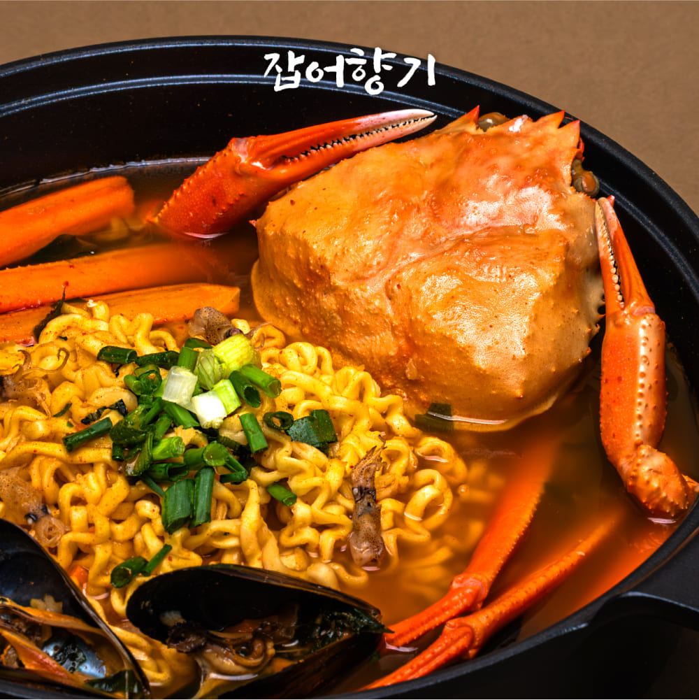 잡어향기 홍통라면 500g