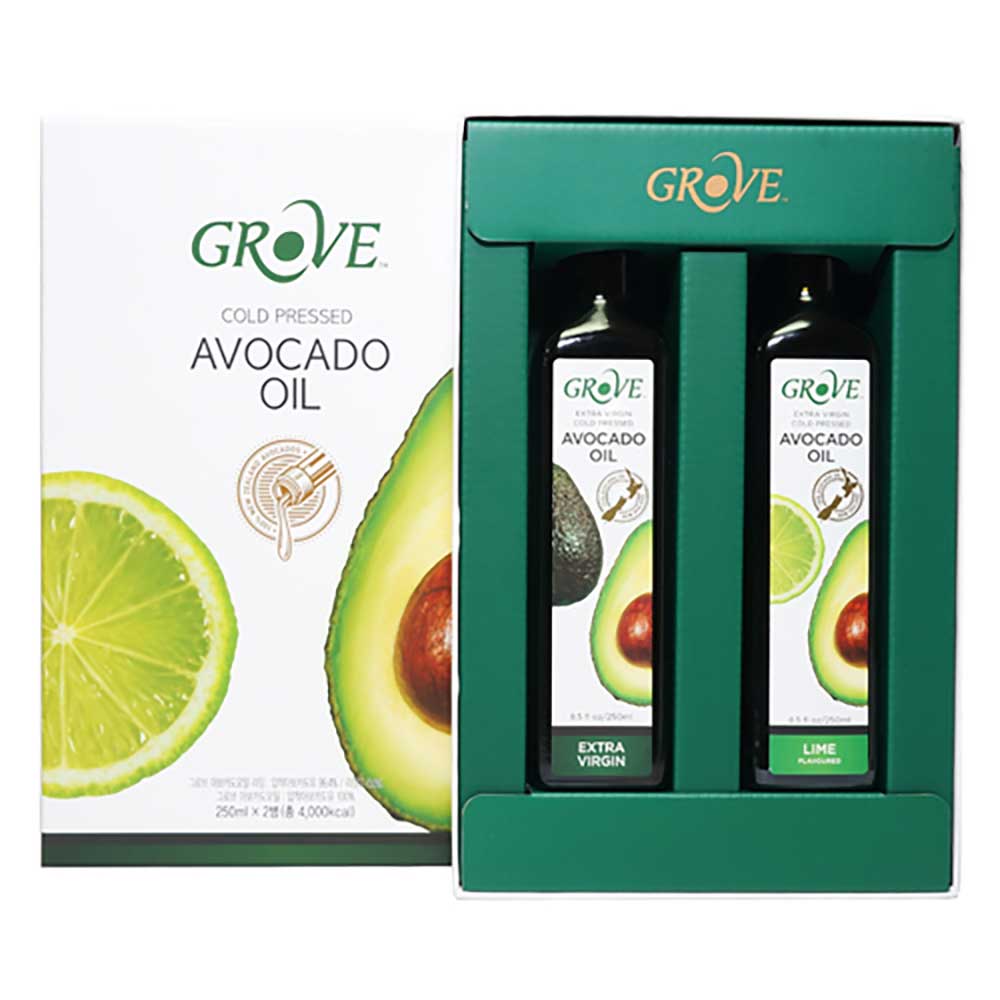 GROVE 그로브 아보카도 오일세트 2호 (버진+라임+쇼핑백)