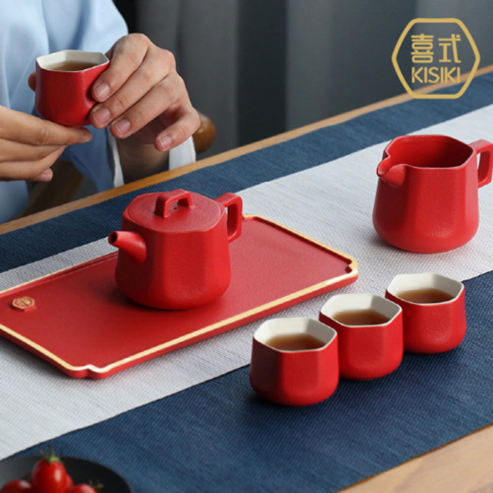 [KISIKI] 다구세트(4인) _컬러포인트 디자인