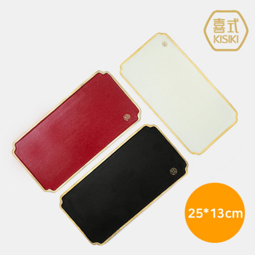 [KISIKI] 도자기 차판(25x13) _컬러포인트 디자인