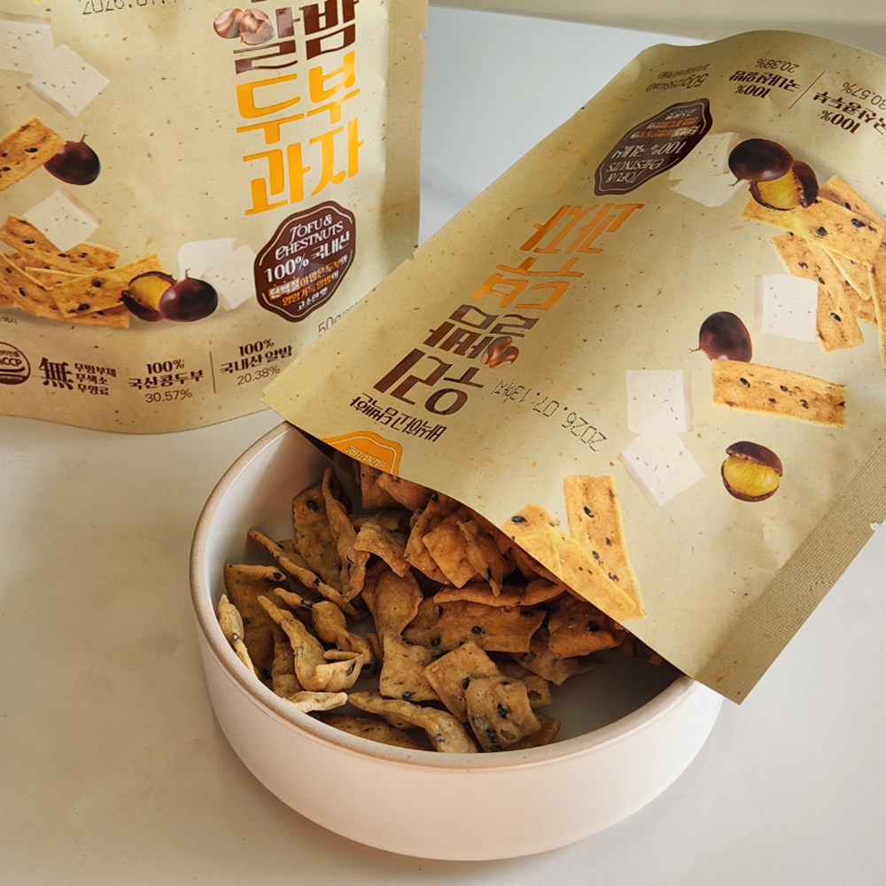 국내산 바삭 고소한 우리알밤 두부과자 50g*3봉