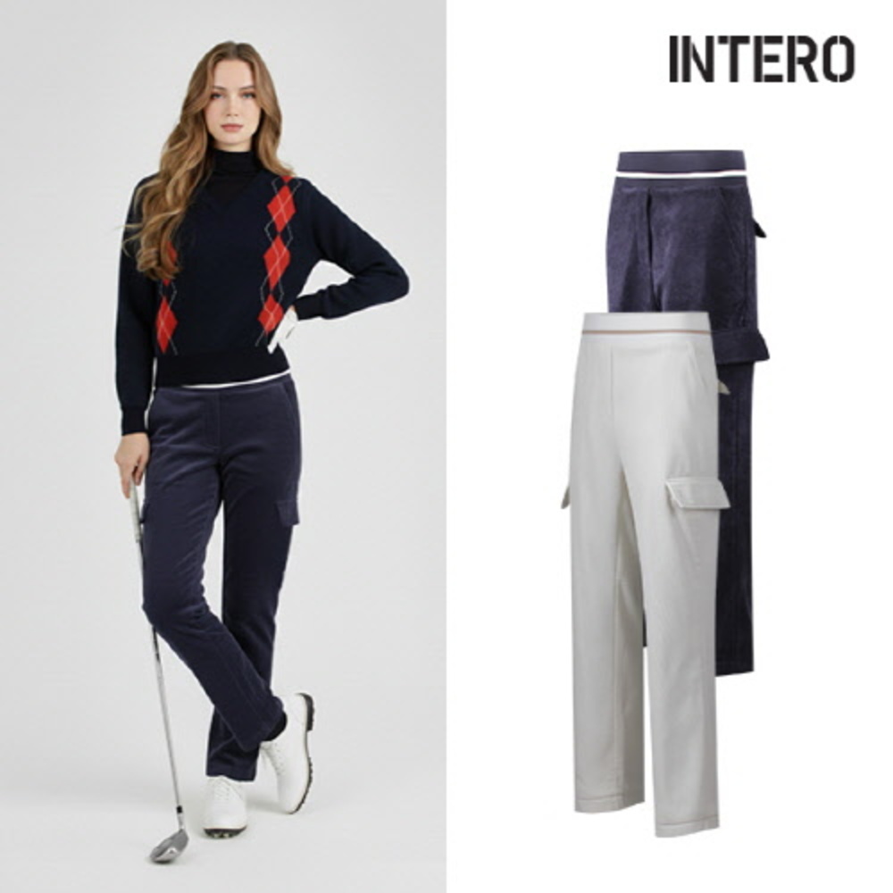 [인테로] 여성 가을/겨울 코듀로이 기모 카고 바지 WIWMY(색상,사이즈 택1)