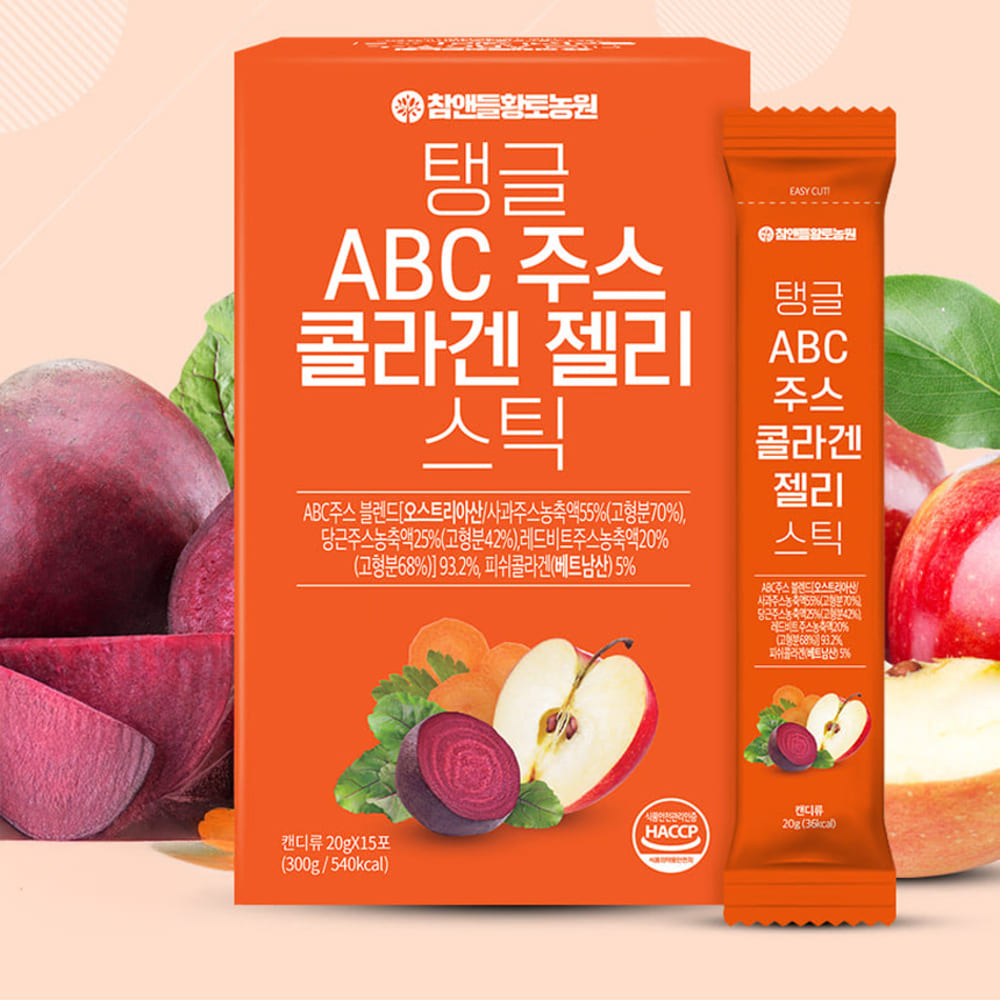 참앤들황토농원 탱글ABC젤리 15포