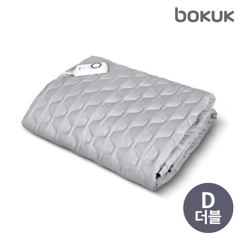 보국 에어셀 피치스킨 전기요 그레이 홀릭_더블 BKB-2608D