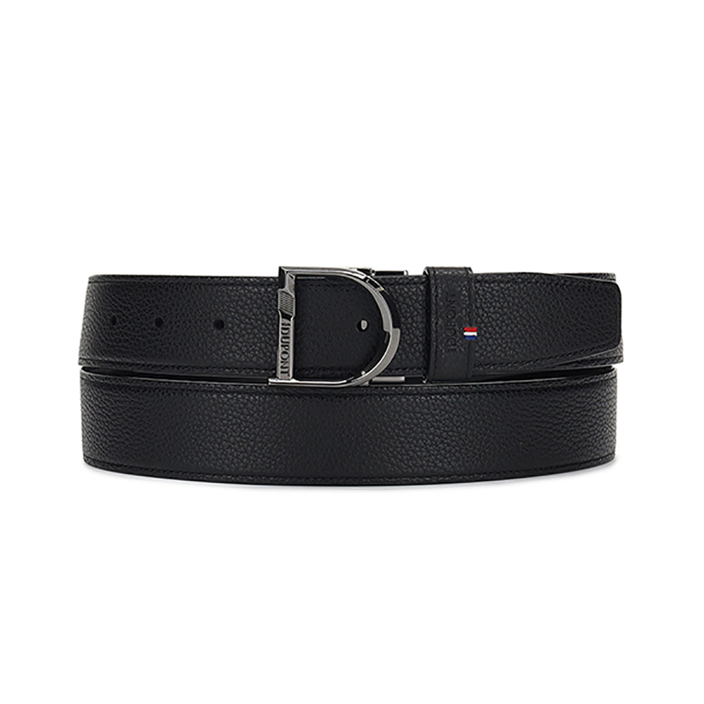 ST듀퐁 뉴 벨트 D로고 버클 루테늄 35mm 블랙그레인/블랙스무스 _ CJ9351200