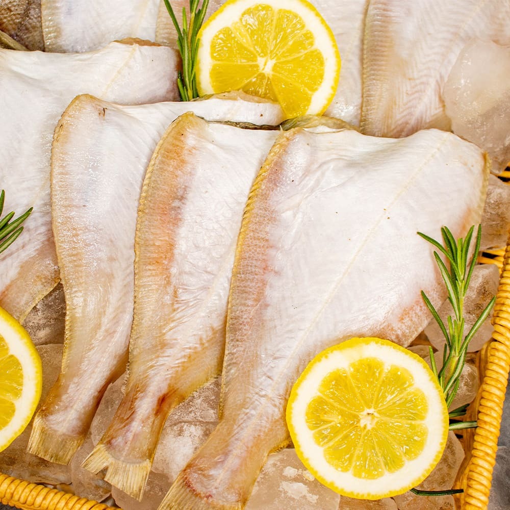 해풍맞아 쫀득하고 맛있는 반건조 참가자미(용가자미) 1kg 내외 (중-대 7-8미)