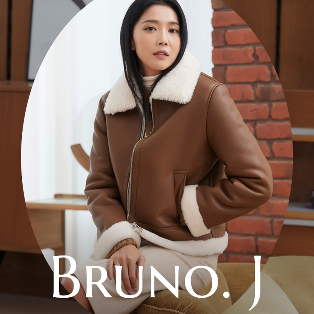 브루노제이 호주산 양모 100 카라 무스탕