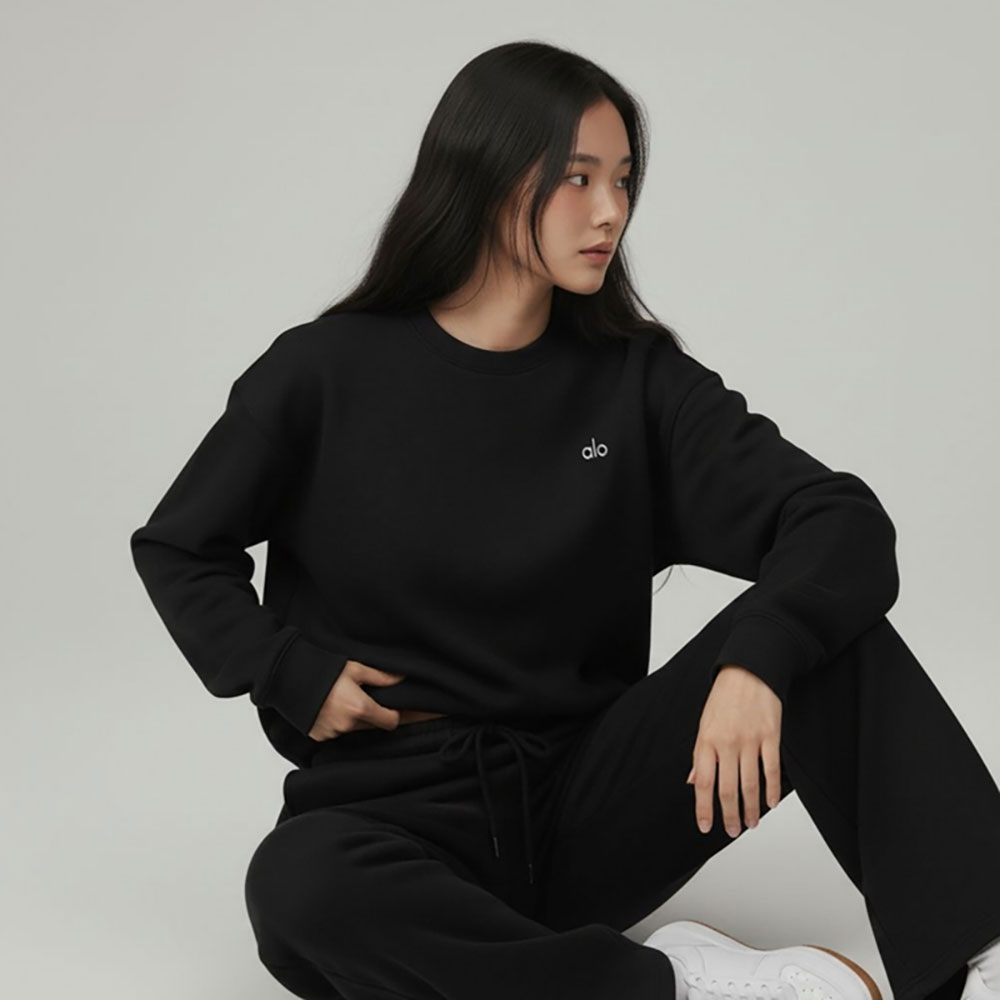 알로 맨투맨 블랙/그레이