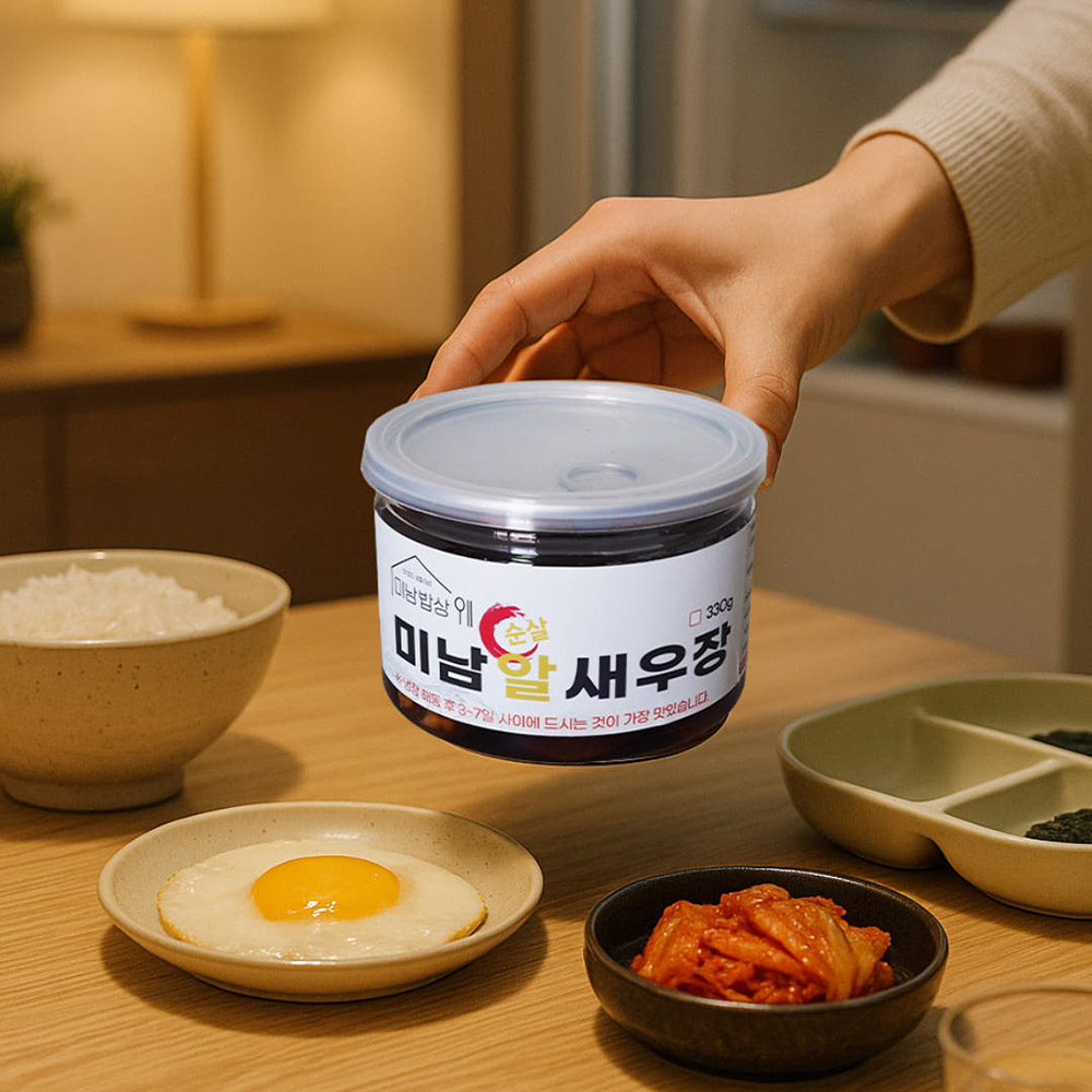 미남밥상 순살 알새우장 330g