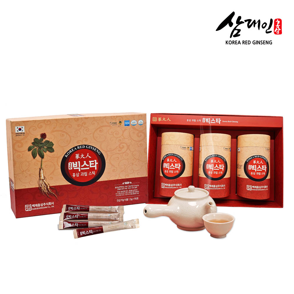 [삼대인] 홍삼빅스타 (선물형) 3g*90포