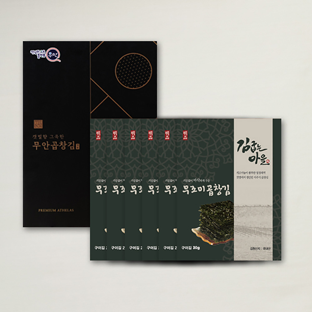[브라이트데이] 김굽는마을 무조미곱창김 선물세트(20g x 6봉) dp_gm_A04
