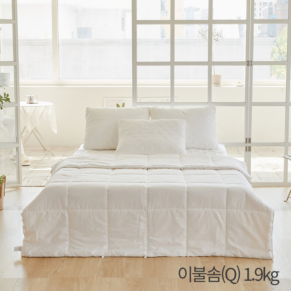 (홈쇼핑히트상품) [라뽐므] 한겨울용 라울 60수 100% 호주산 천연양모 이불솜(Q) 1.9kg
