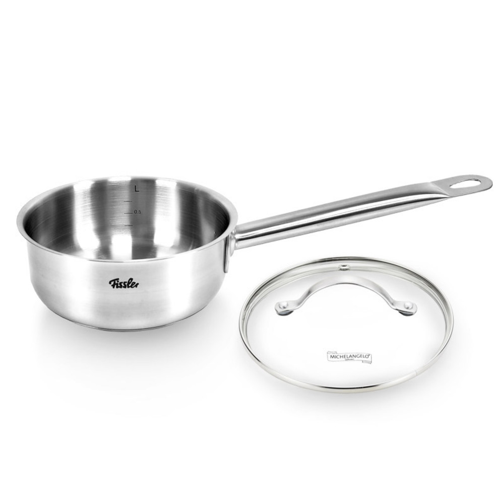 [Fissler] 휘슬러 프리미엄 GL라인 소스냄비+미켈란젤로 16cm 유리뚜껑 세트 / Fissler Premium GL-line 2 Set