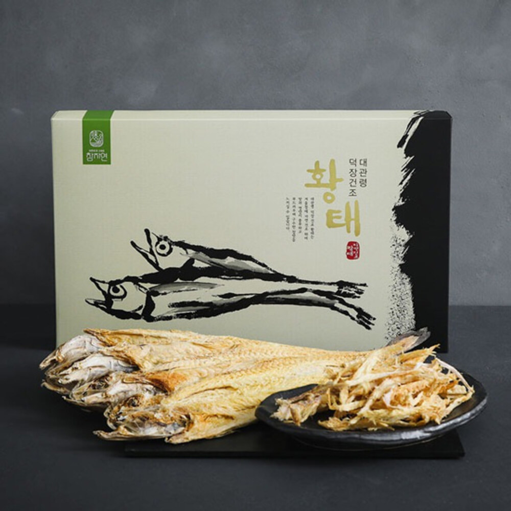 [해피700] 대관령 덕장 황태포(4미),황태채(200g) 세트