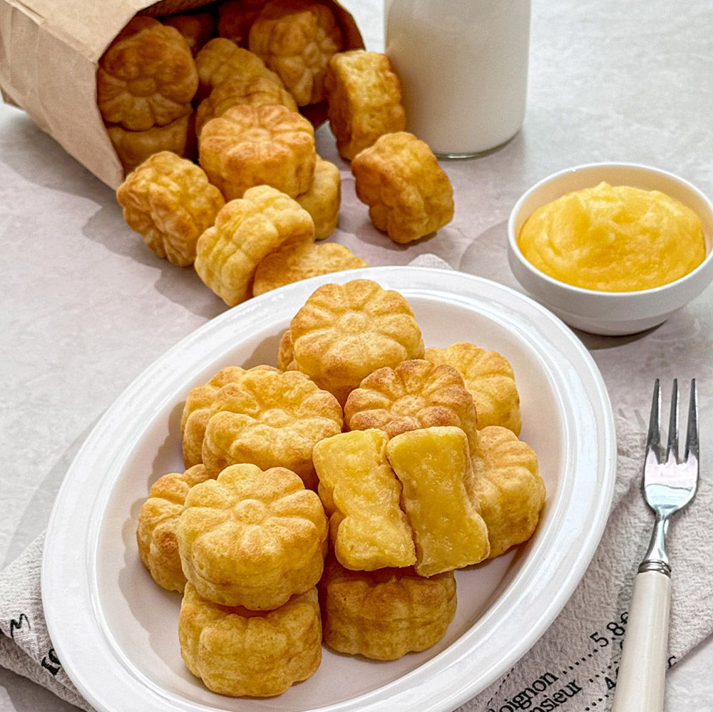 40년전통 속이 꽉찬~명작 국화빵 슈크림525G(21개입)*1팩