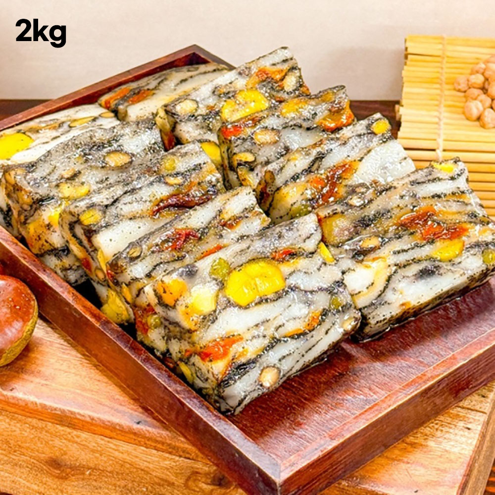 [광천떡] 30년전통 수제떡명가 홍천찹쌀 흑임자구름떡 2kg (16-22개 내외)