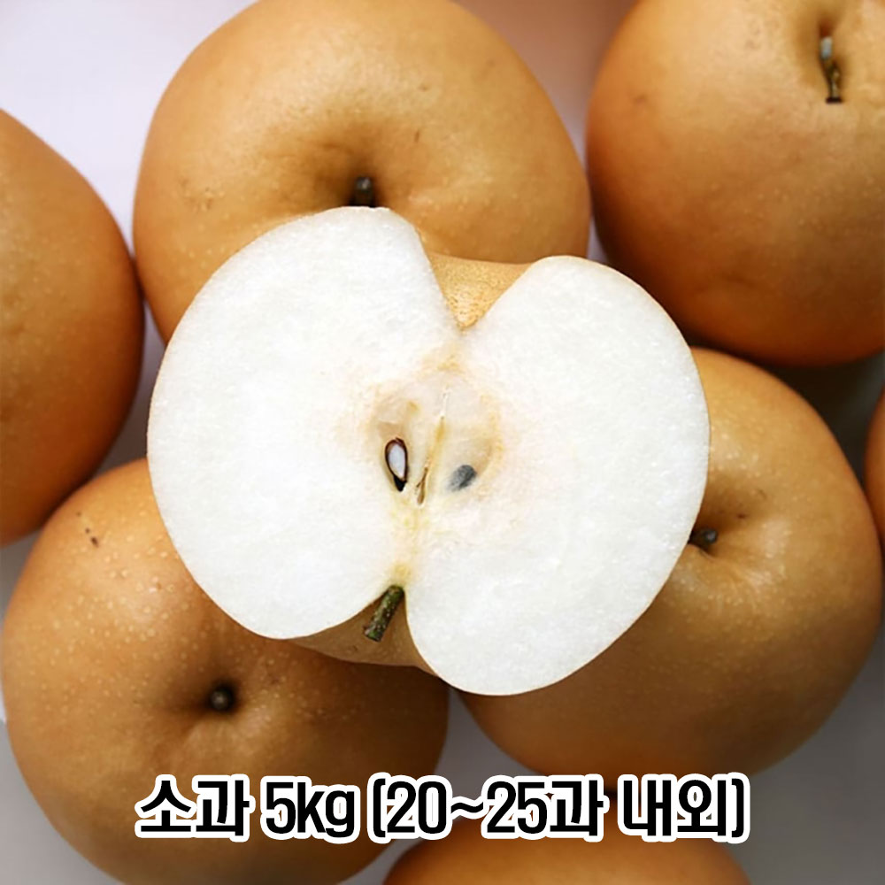 100% 국내산 과즙폭발!! 아삭시원한 ★옥황 가정용 햇 배 소과 5kg (20~25과 내외)