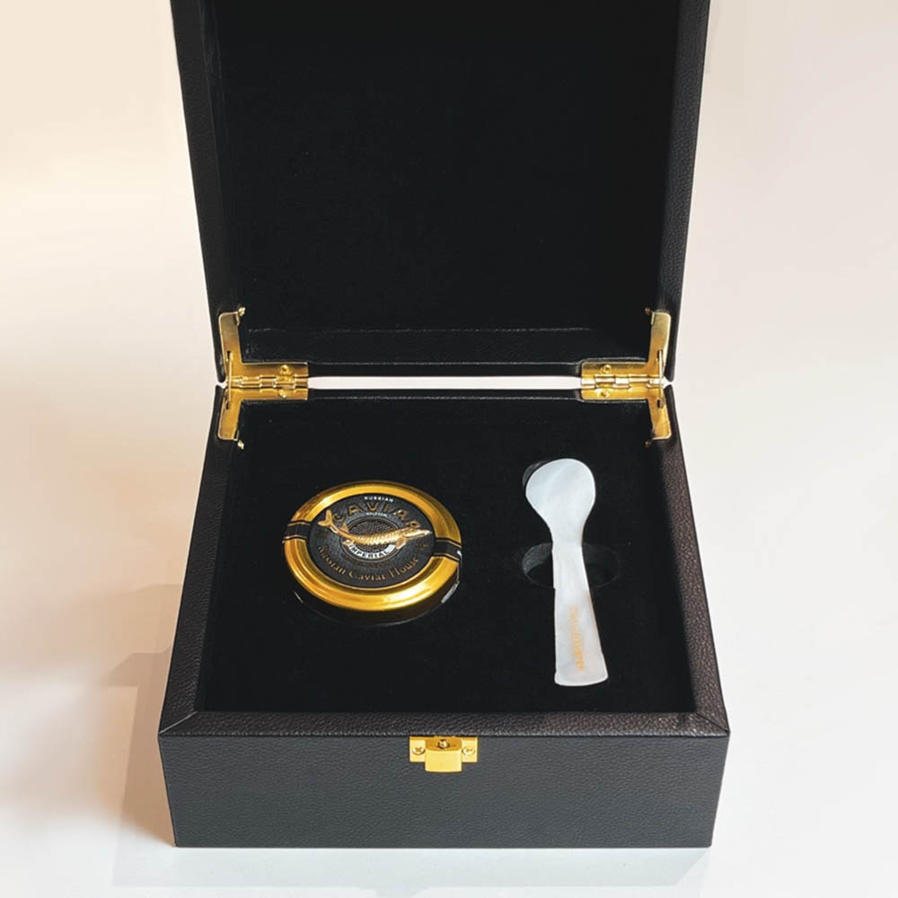 [러시안캐비어하우스] 바에리 임페리얼 시베리안 철갑상어알 28.6g (캐비어+상품박스+자개스푼)