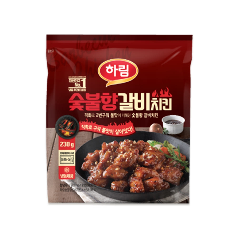 [하림] 숯불향 갈비 치킨 230g 3개