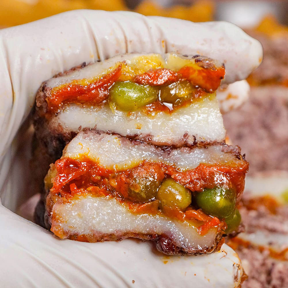 재료부터 다른 30년 전통 호박고지시루떡 1kg(9-11개내외)