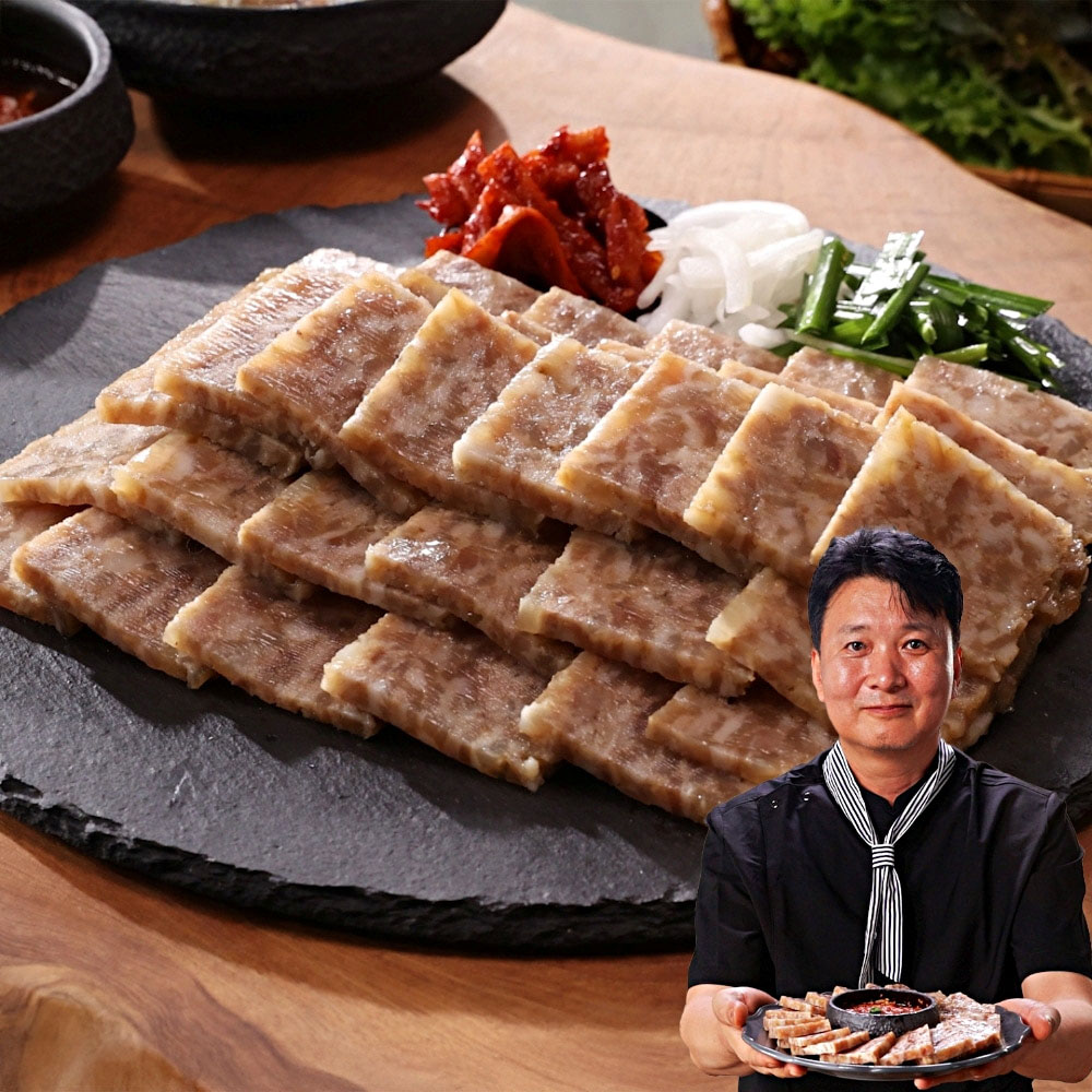 심가네 제주 흑돼지 편육 7팩+새우젓 2팩 제주도 국내산 흑마늘 돼지 순살 야식 안주 편육