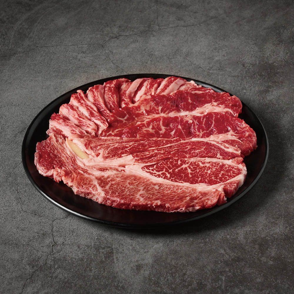 [국민쿡] 한우 모듬구이 1+ 300g(등심,갈비살)